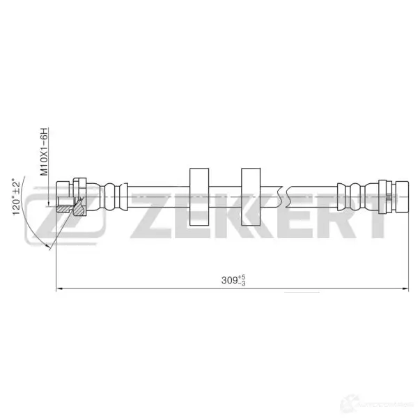 Тормозной шланг ZEKKERT BS-9432 1440204822 U2R60J 5