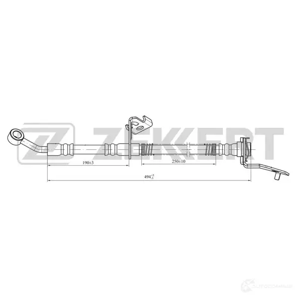 Тормозной шланг ZEKKERT 1440204825 7B0UBC W BS-9427