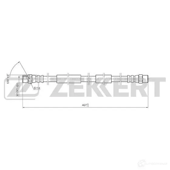 Тормозной шланг ZEKKERT 1440204830 BS-9421 CZ G1NXC