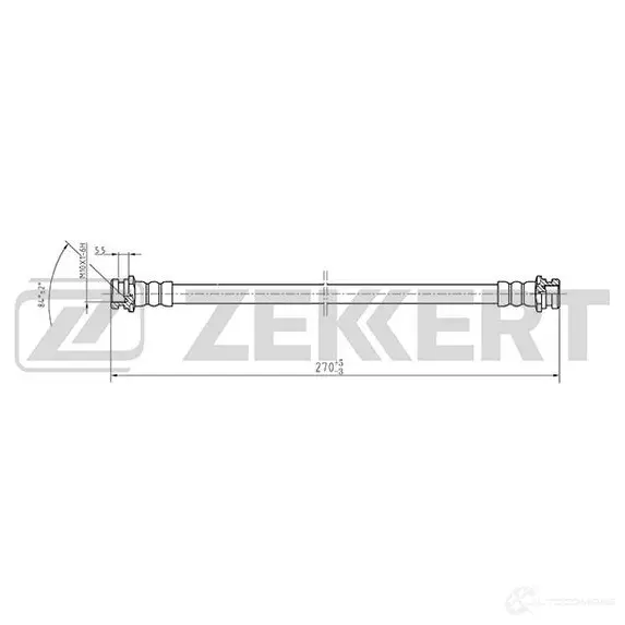 Тормозной шланг ZEKKERT 1440204835 BS-9415 O5J 32P изображение 0