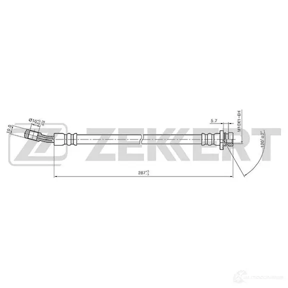Тормозной шланг ZEKKERT D ZBN7 1440204836 BS-9414 изображение 0