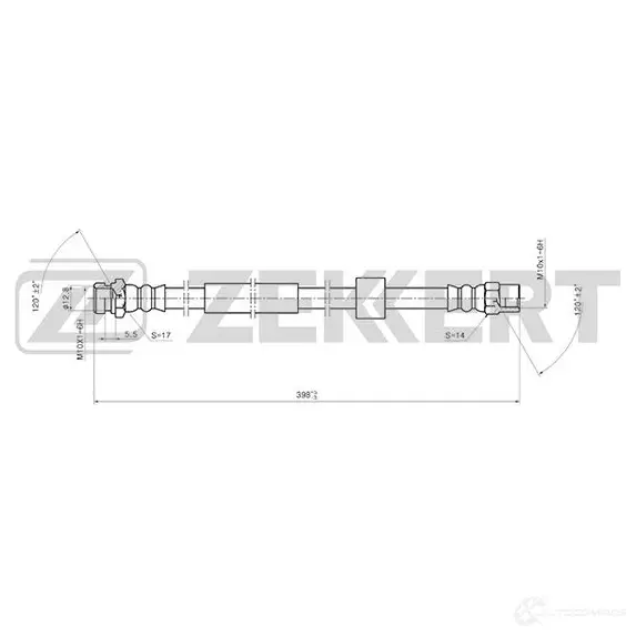 Тормозной шланг ZEKKERT W YZP51A 1440204840 BS-9409