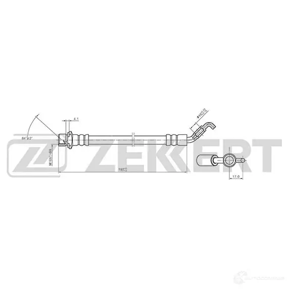 Тормозной шланг ZEKKERT QHL2 AV BS-9406 1440204843 изображение 0