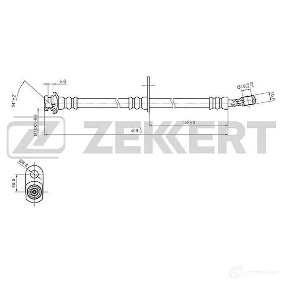 Тормозной шланг ZEKKERT 1440204851 7V5 JP BS-9395 изображение 0