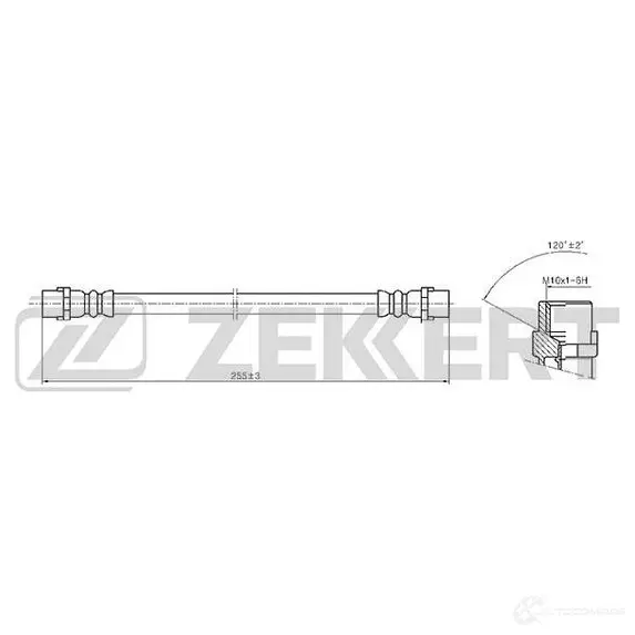 Тормозной шланг ZEKKERT 1440204853 HWH E4 BS-9393 изображение 0