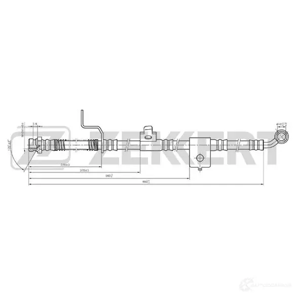 Тормозной шланг ZEKKERT FNX34 N 1440204861 BS-9349