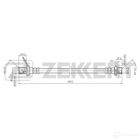 Тормозной шланг ZEKKERT N4EL G 1440204884 BS-9262 изображение 0