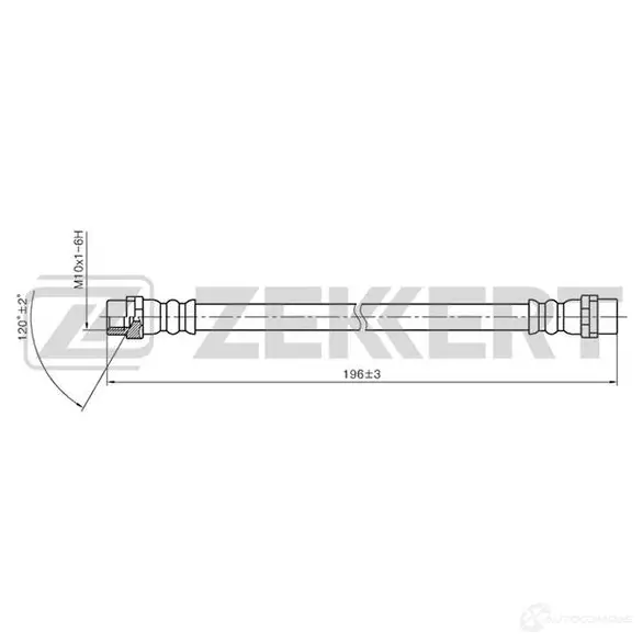 Тормозной шланг ZEKKERT 1440204886 V EMVZH BS-9257
