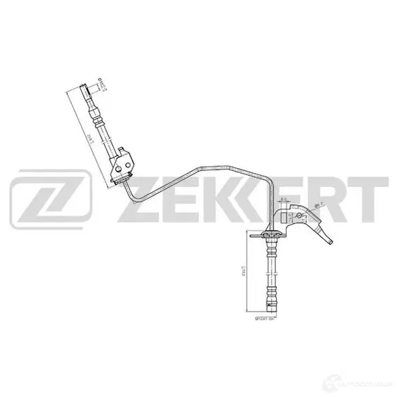 Тормозной шланг ZEKKERT FW JIO 1440204899 BS-9234 изображение 0