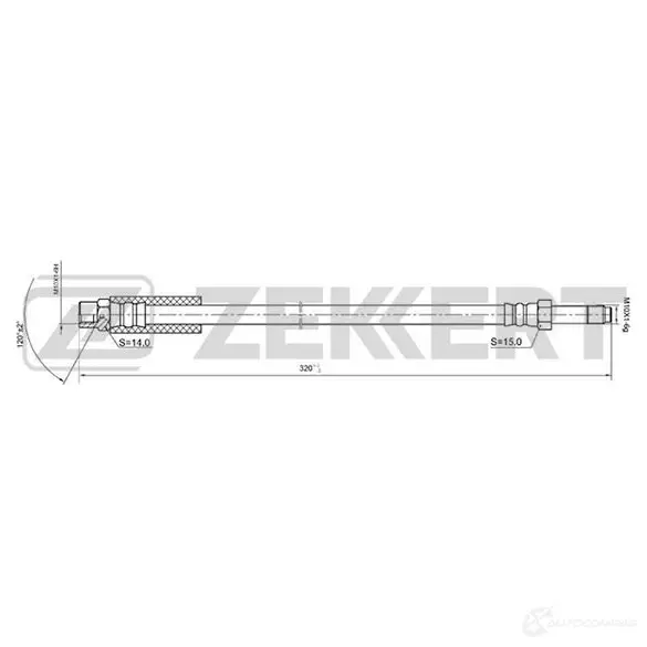 Тормозной шланг ZEKKERT TF7Y Z BS-9209 1440204910