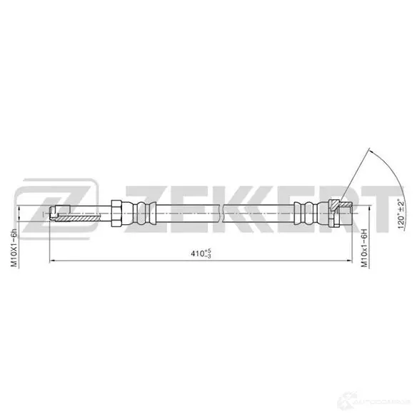 Тормозной шланг ZEKKERT 1440204912 BS-9201 5 8ZIUX8 изображение 0