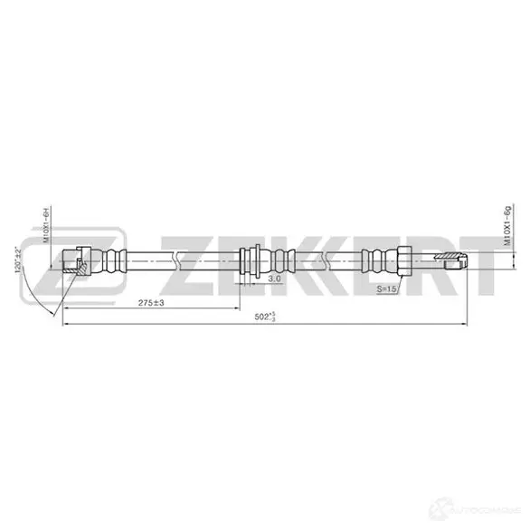 Тормозной шланг ZEKKERT BS-9196 JO0I D 1440204916 изображение 0