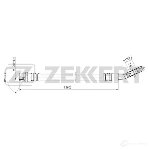 Тормозной шланг ZEKKERT 1440204917 BS-9195 1B RKE
