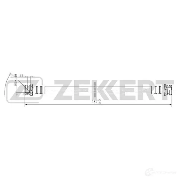 Тормозной шланг ZEKKERT XH9KR T 1440204929 BS-9126 изображение 0