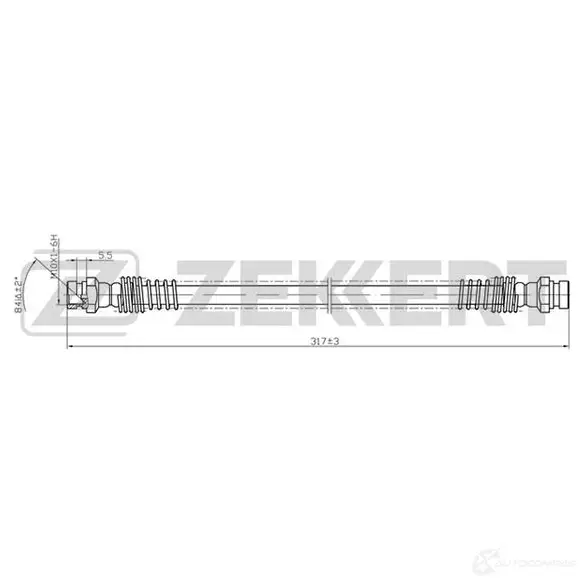Тормозной шланг ZEKKERT 1440204930 BS-9121 H0RY 7H изображение 0