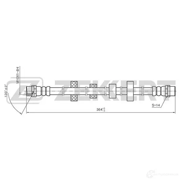 Тормозной шланг ZEKKERT 1440204939 BS-9074 7R7OWA N