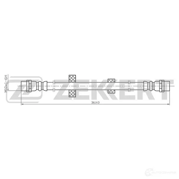 Тормозной шланг ZEKKERT 1440204940 ZTC61 4 BS-9072 изображение 0