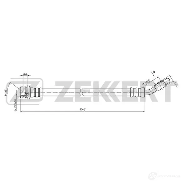Тормозной шланг ZEKKERT 1440204943 BS-9066 SXIP V2U изображение 0