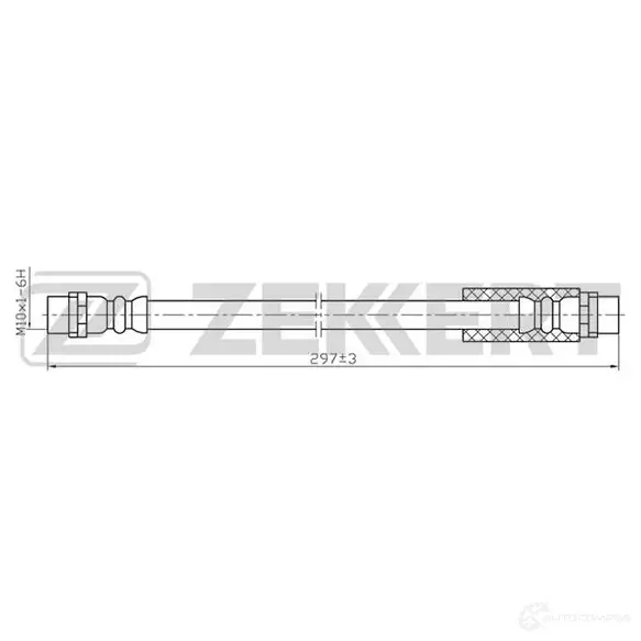 Тормозной шланг ZEKKERT 1440204945 BS-9058 RLM SFE изображение 0