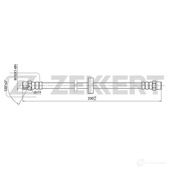 Тормозной шланг ZEKKERT BS-9047 1440204952 8L4T H