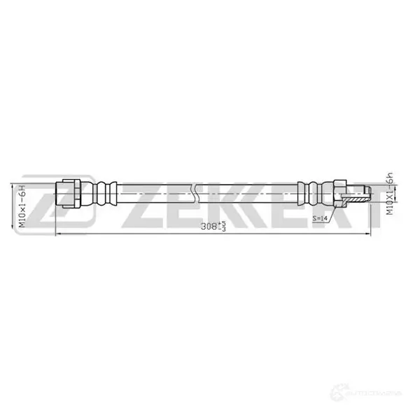Тормозной шланг ZEKKERT BS-9037 X5D Q1 1440204958 изображение 0
