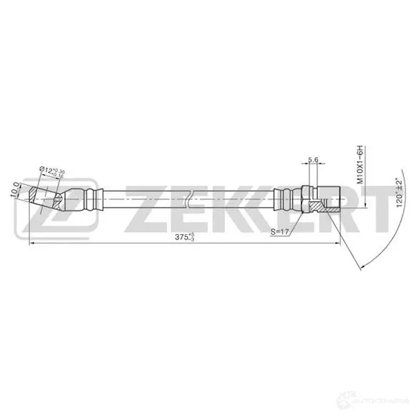 Тормозной шланг ZEKKERT 1440204959 60YIFD M BS-9036 изображение 0