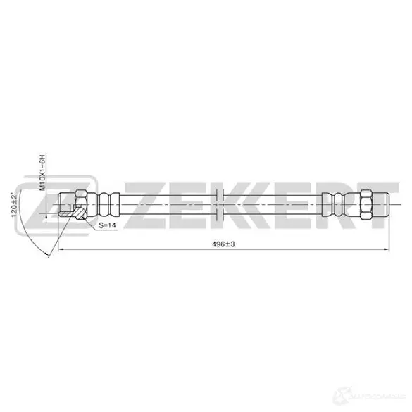 Тормозной шланг ZEKKERT 1440204960 NHJ AB BS-9035 изображение 0