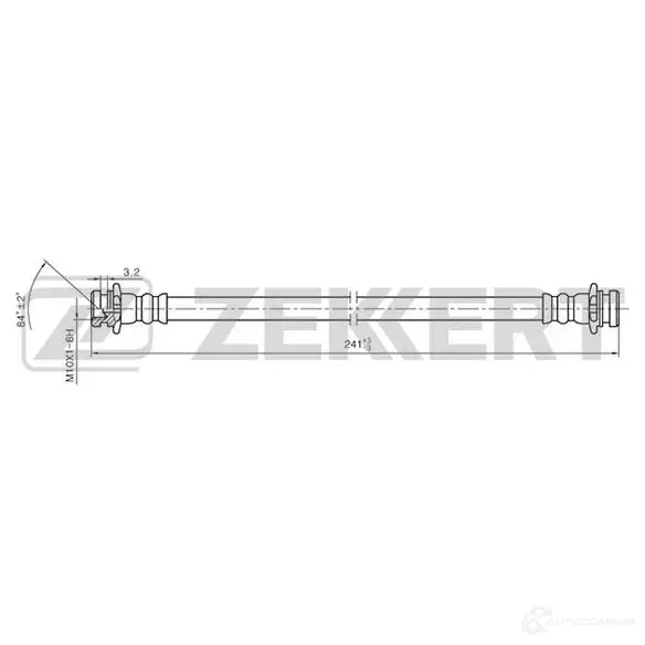 Тормозной шланг ZEKKERT BS-9019 Q8P MN 1440204967 изображение 0