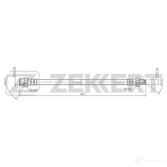 Тормозной шланг ZEKKERT JDSS J 1440204968 BS-9017 изображение 0