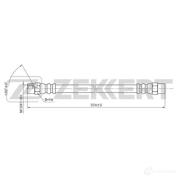 Тормозной шланг ZEKKERT 1440204976 BS-9003 ZDJ3A K изображение 0