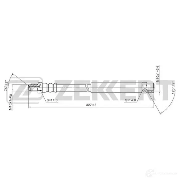 Тормозной шланг ZEKKERT BS-9002 EAXKFP O 1440204977 изображение 0