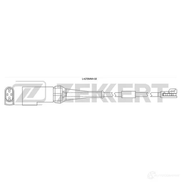 Датчик износа тормозных колодок ZEKKERT BS-8117 U 9RWIM9 1440204995 изображение 0