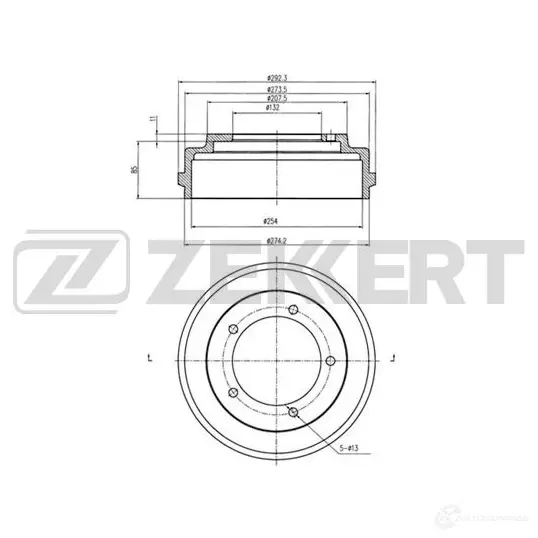 Тормозной барабан ZEKKERT 7FQ8 3PS 4316905 BS-5463