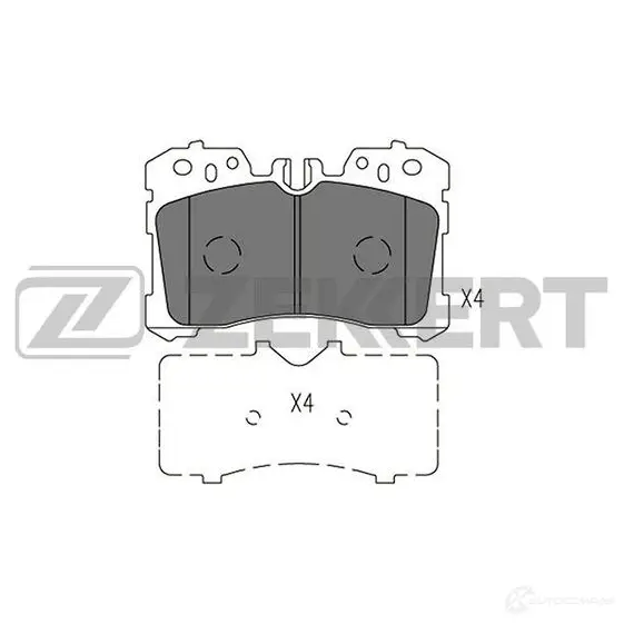 Тормозные колодки дисковые, комплект ZEKKERT BS-2967 Z 82UZ 1437995678 изображение 0