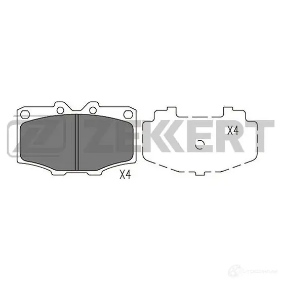 Тормозные колодки дисковые, комплект ZEKKERT P SMNV6 BS-2100 1275147333