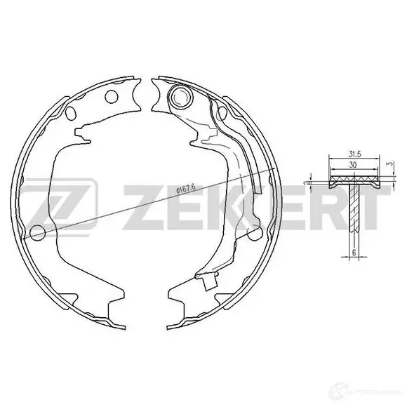 Тормозные колодки ZEKKERT YYEI D BK-4442 1275138679