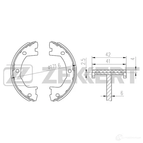 Тормозные колодки ZEKKERT 2SO VRC 1440206388 BK-4315
