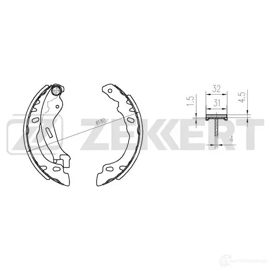 Тормозные колодки ZEKKERT C29 ACM 1440206391 BK-4301
