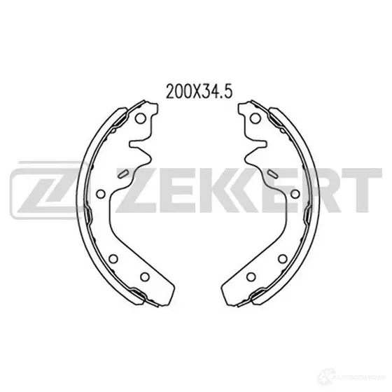 Тормозные колодки ZEKKERT BK-4292 1440206397 81O ZG