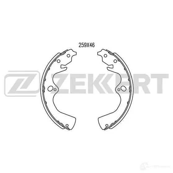 Тормозные колодки ZEKKERT GD09 S BK-4253 4316122