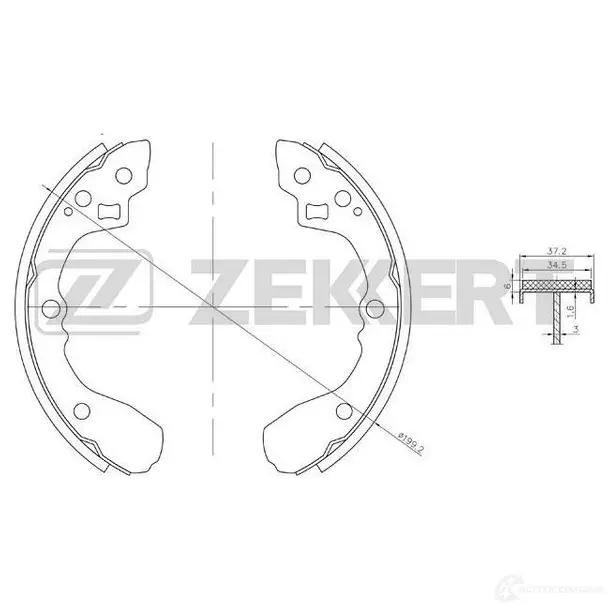 Тормозные колодки ZEKKERT 4316121 4271M E BK-4251