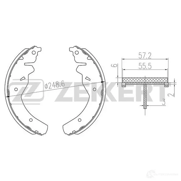 Тормозные колодки ZEKKERT C OFAW BK-4192 1275138409