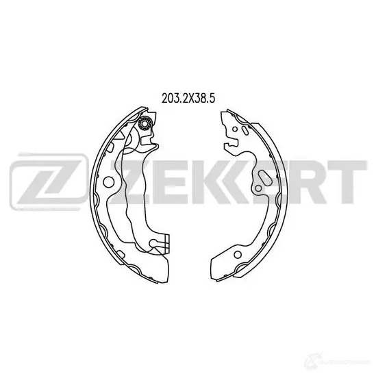 Тормозные колодки ZEKKERT MR GTE7 BK-4188 4316112 изображение 0