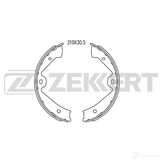 Тормозные колодки ZEKKERT BK-4087 1437997082 JI MQR изображение 0