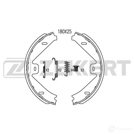 Тормозные колодки ZEKKERT 1437997035 BK-4084 9 UWW9