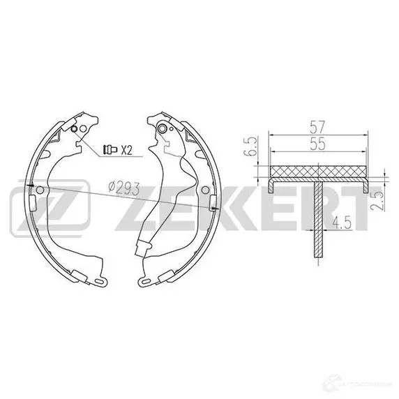 Тормозные колодки ZEKKERT BK-4079 1437997029 OQN S1