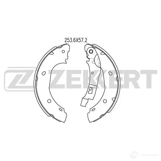 Тормозные колодки ZEKKERT BK-4073 18M6 EAE 4316110 изображение 0