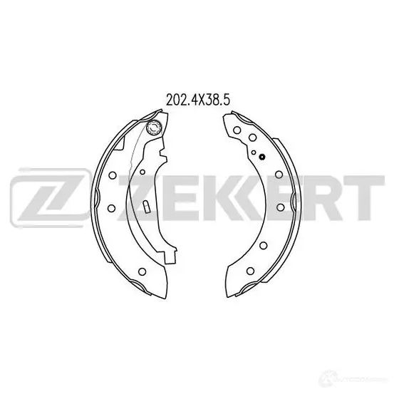Тормозные колодки ZEKKERT 4316108 BK-4058 ISOF LMC изображение 0