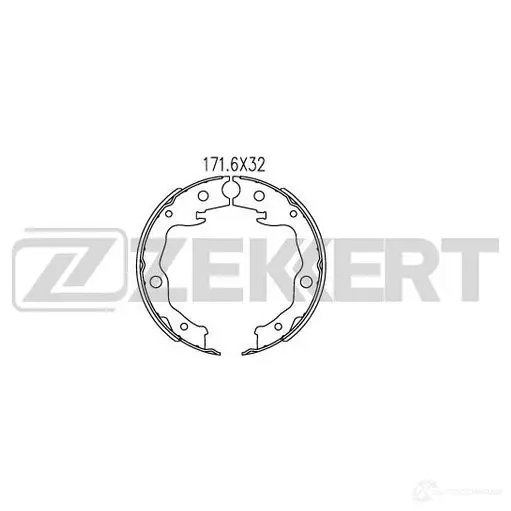 Тормозные колодки ZEKKERT B 897EMH BK-4043 4316099 изображение 0