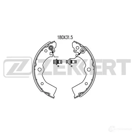 Тормозные колодки ZEKKERT BK-4035 4316094 X BF37 изображение 0